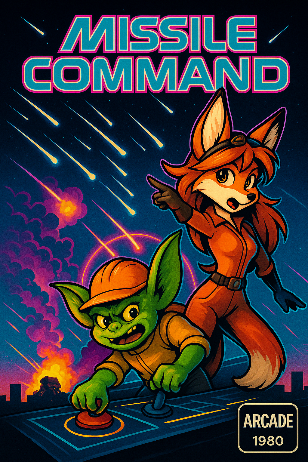 Постер игры Missile Command