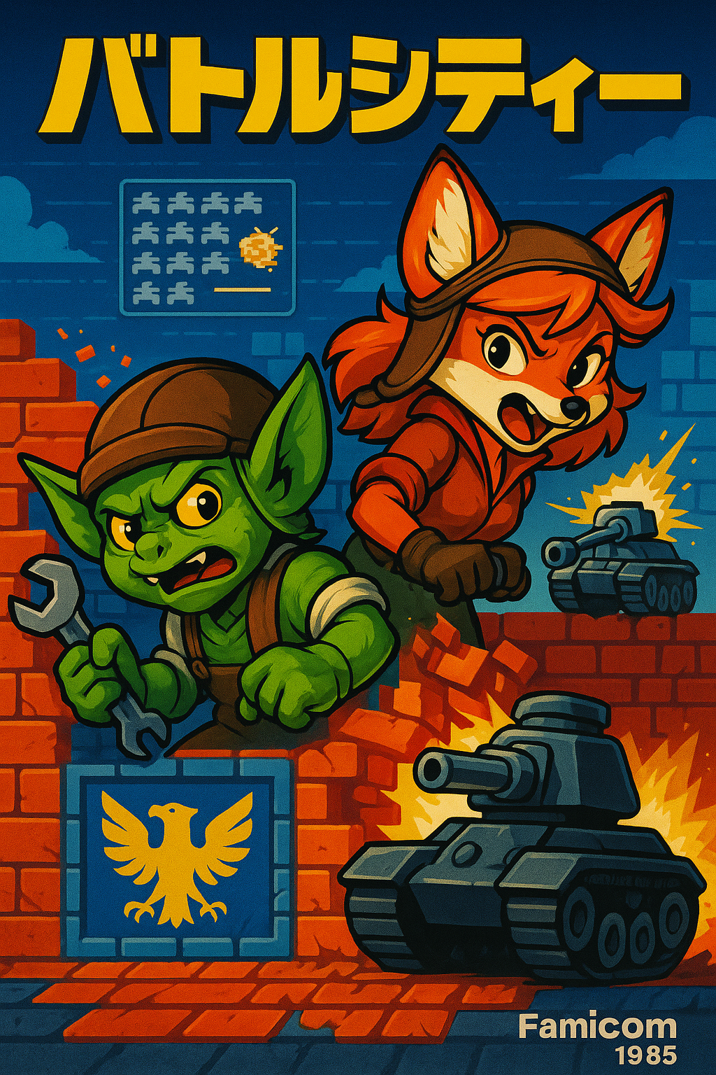 Постер игры Battle City