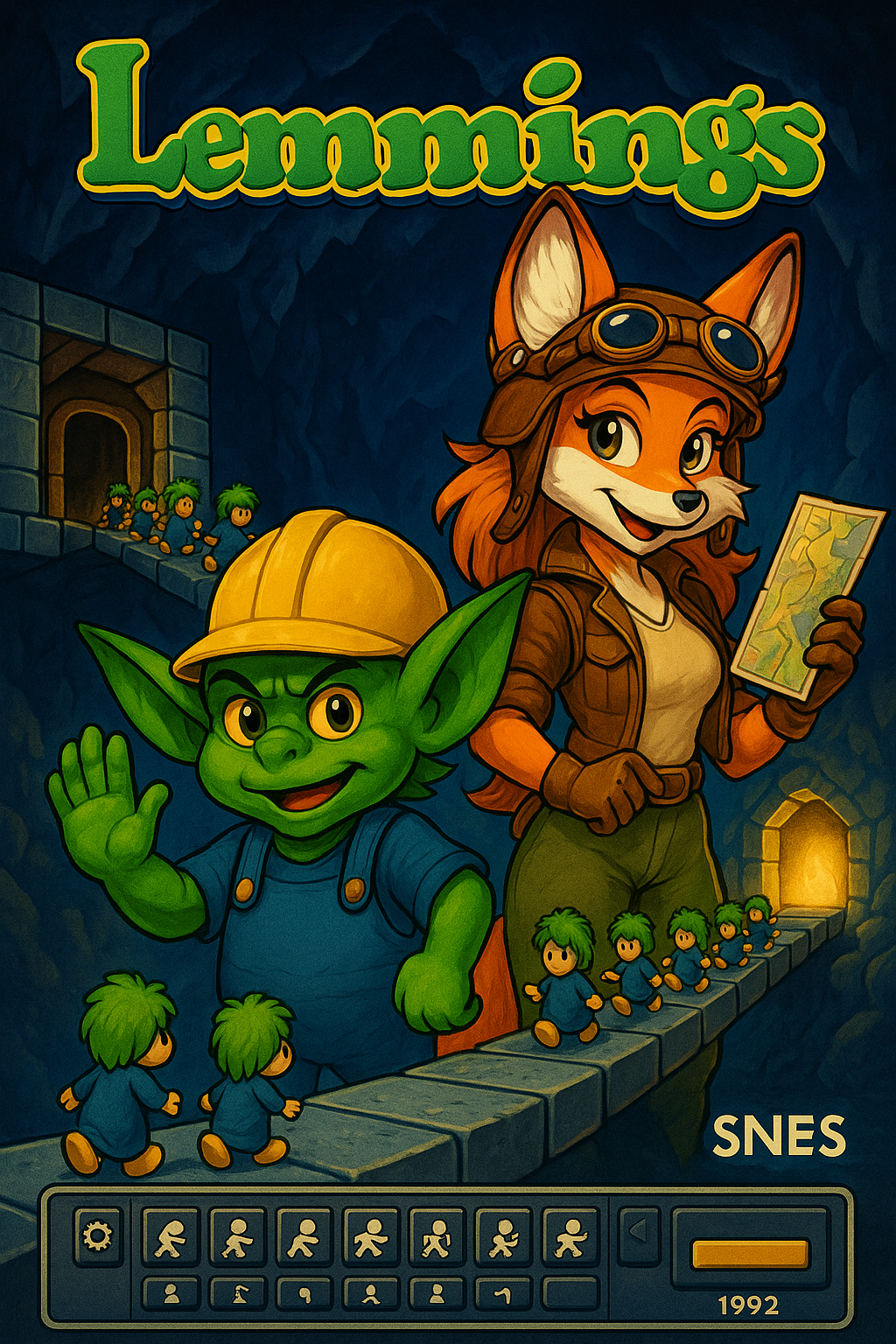 Постер игры Lemmings