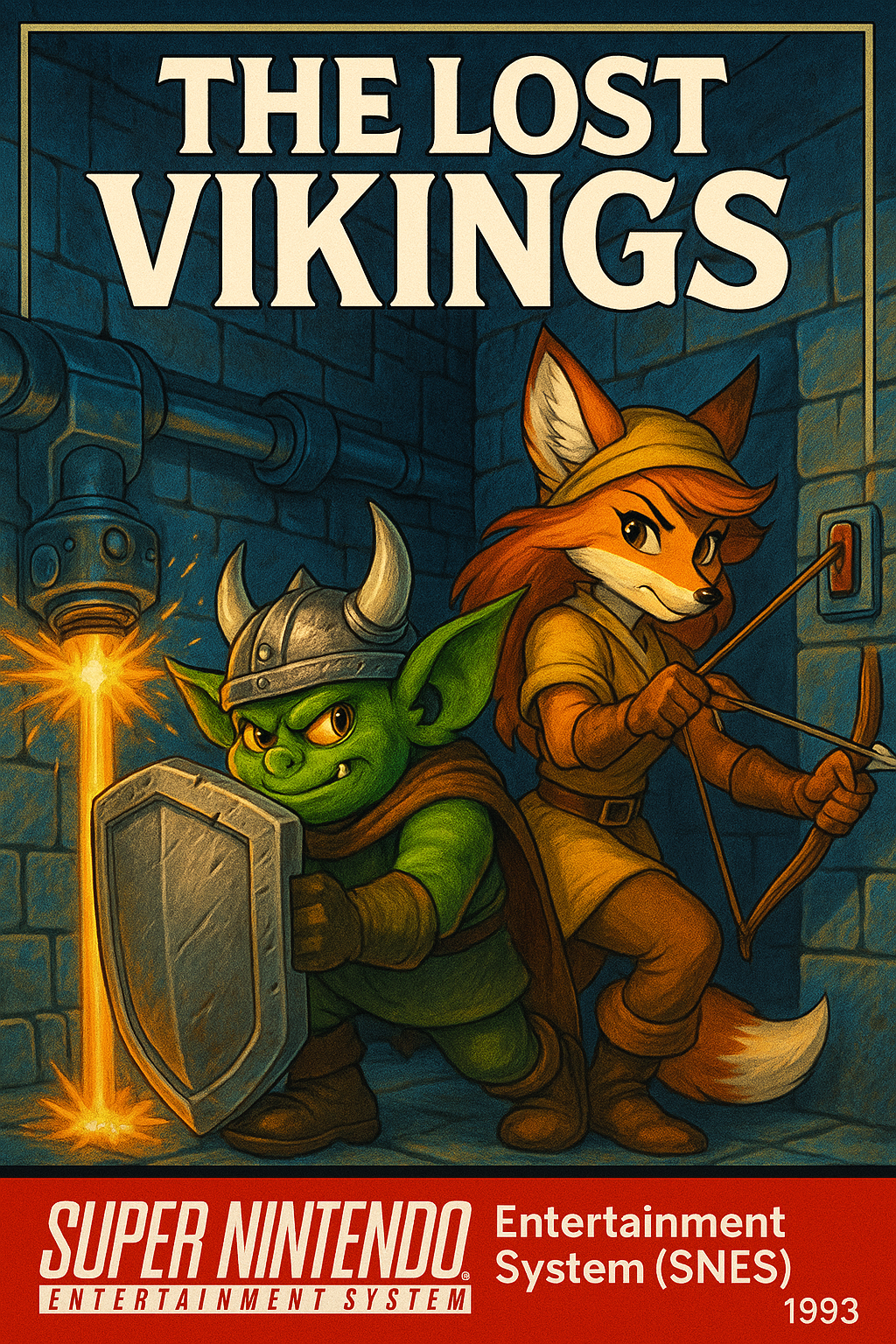 Постер игры The Lost Vikings