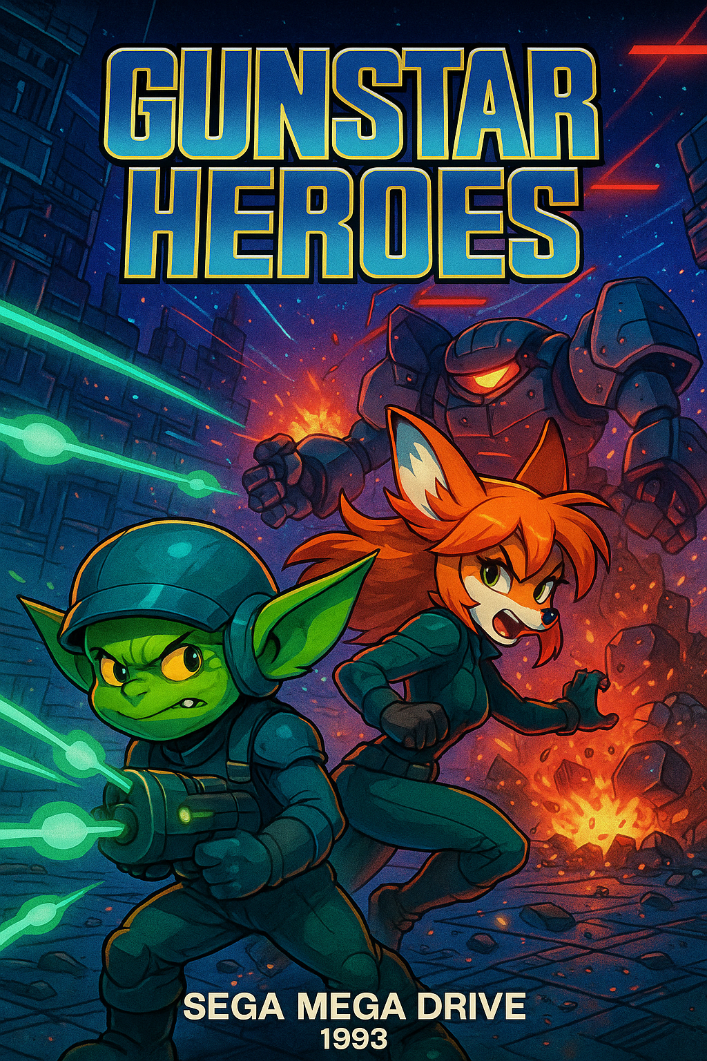 Постер игры Gunstar Heroes