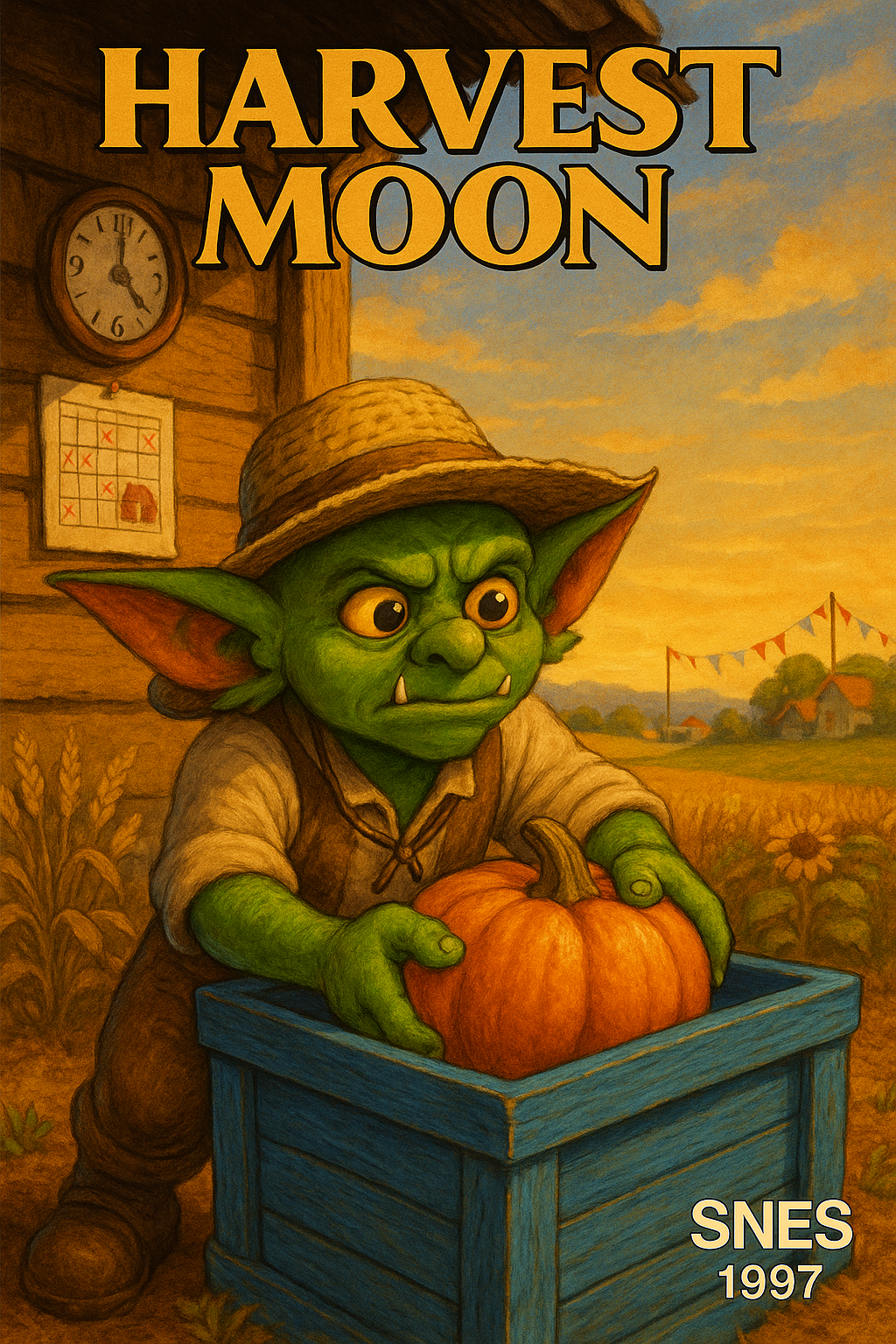 Постер игры Harvest Moon (SNES, 1997)